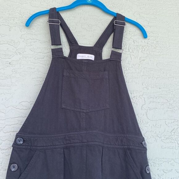 Carly Jean Los Angeles Black Overall Dress Sz S - Picture 3 of 8